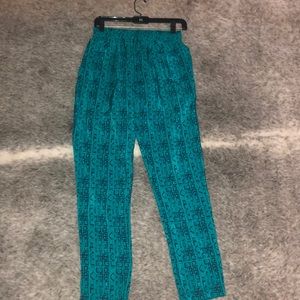 Aritzia silk aztec joggers